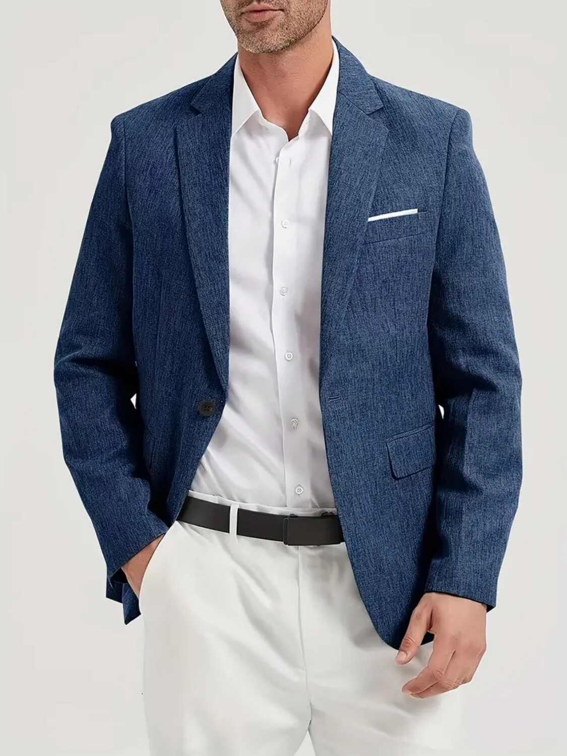 Formal Men Party Wear Jacket - Heren colbert enkele rij knopen casual