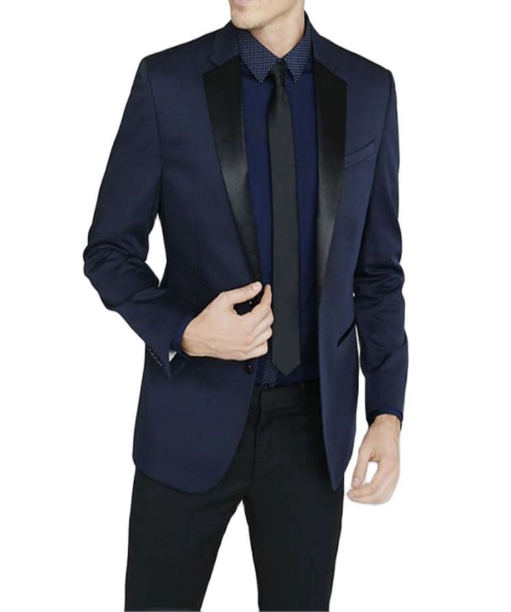 Men'S Formal Wear Ties - Nieuwste Bruidsjonkers Notch Zwarte Revers Bruidegom