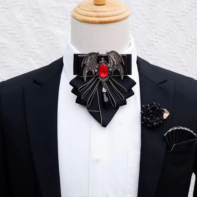 Men'S Formal Wear Ties - Heren Vlinderdas Broche Set Britse Koreaanse