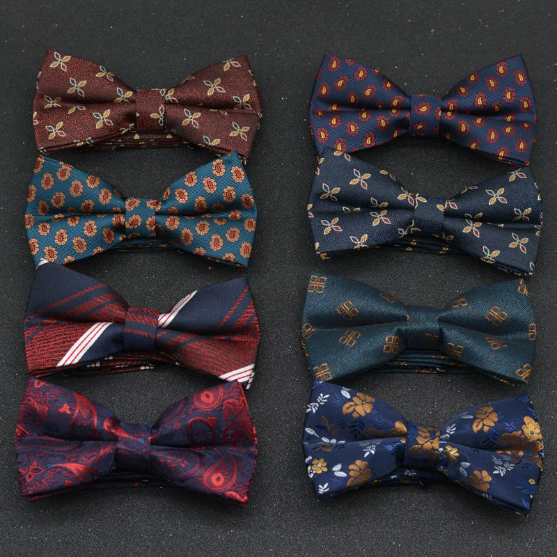 Men'S Formal Wear Ties - Vlinderdas mannen bruiloft dubbele bruidegom bruidsjonkers