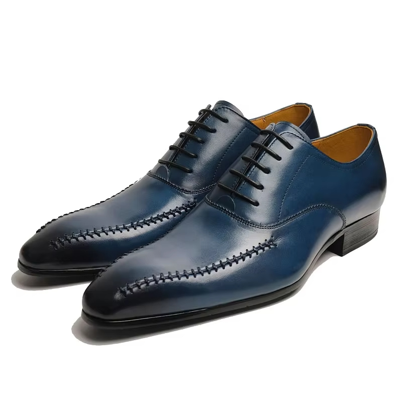 Men Formal Wear Dress - High-end luxe heren lederen kledingschoenen puntige