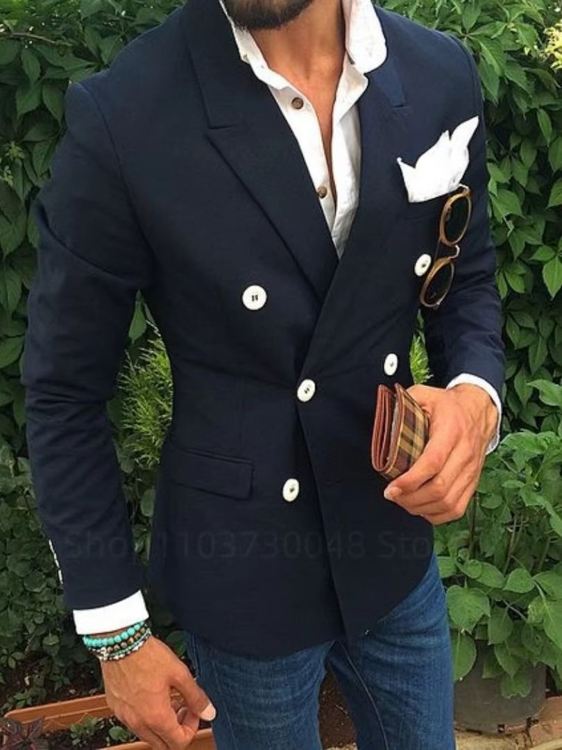 Bruiloft Mannen Pakken 6XL Bla - Formal Men Party Wear Jacket recensie en prijs