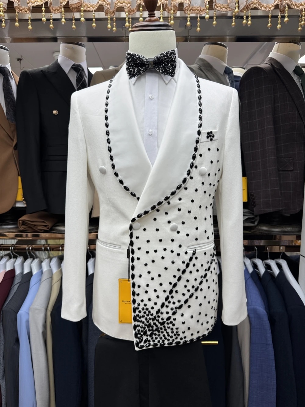 Witte Bruidegom Mannen Pak Set - Men Formal Wear With Coat recensie en prijs