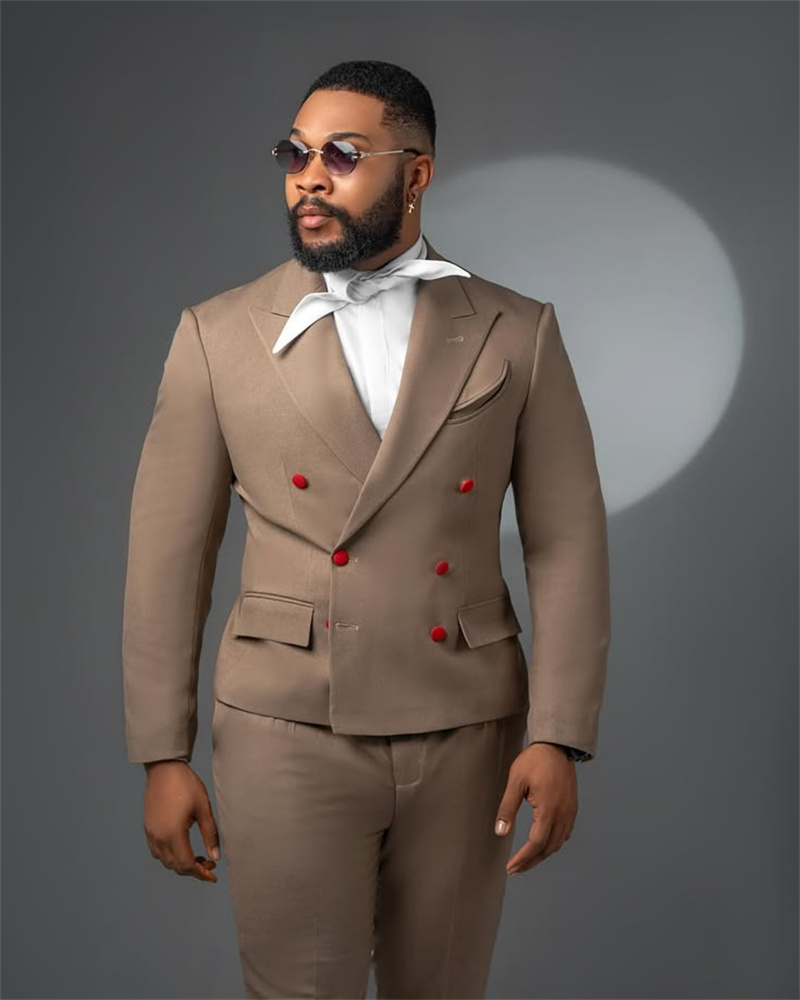 Designer Khaki Herenpak 2-deli - Khaki Formal Wear Men recensie en prijs