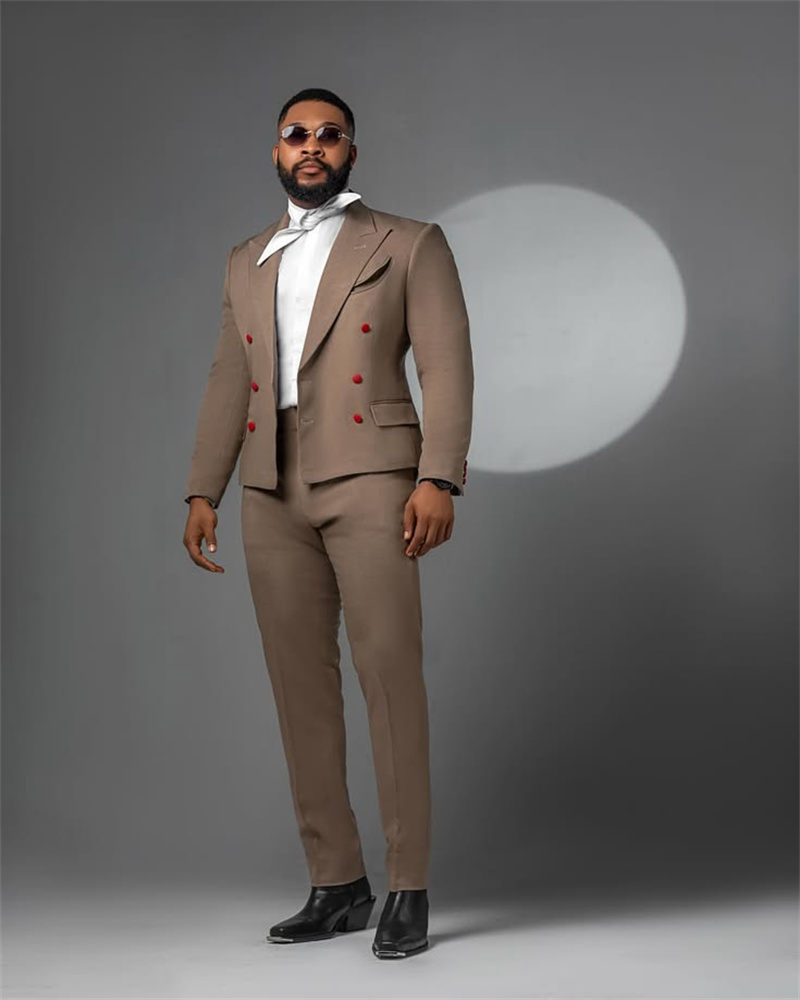 Designer Khaki Herenpak 2-deli - Khaki Formal Wear Men recensie en prijs