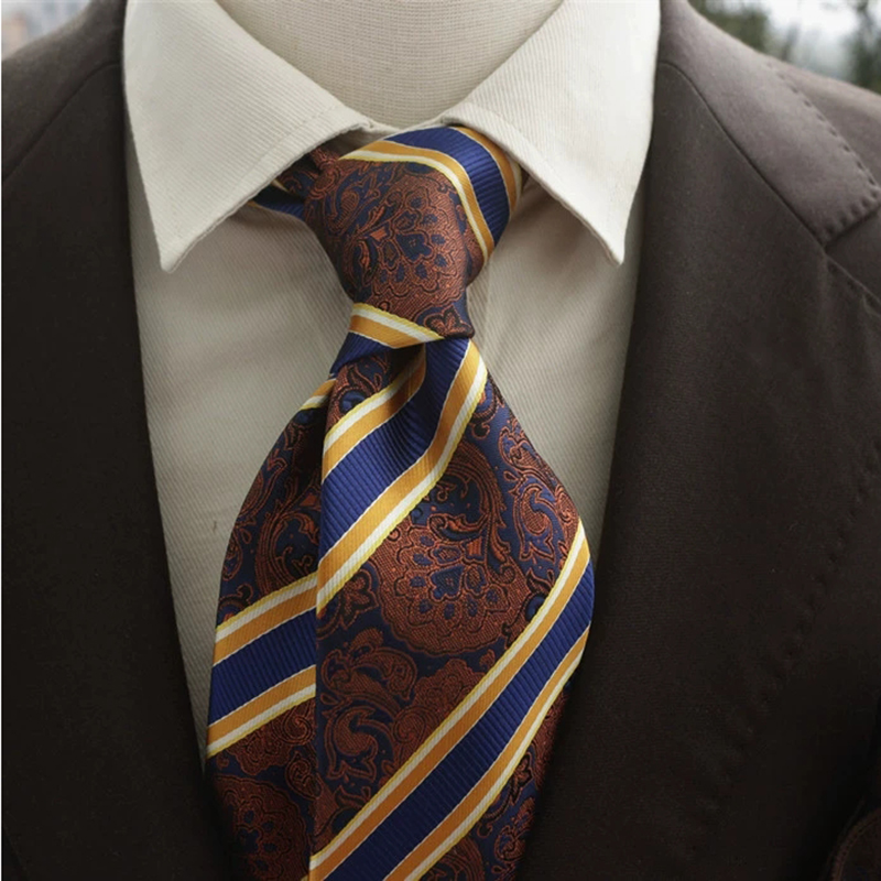 Nieuwe Trendy Marinebruine Str - Men'S Formal Wear Ties recensie en prijs