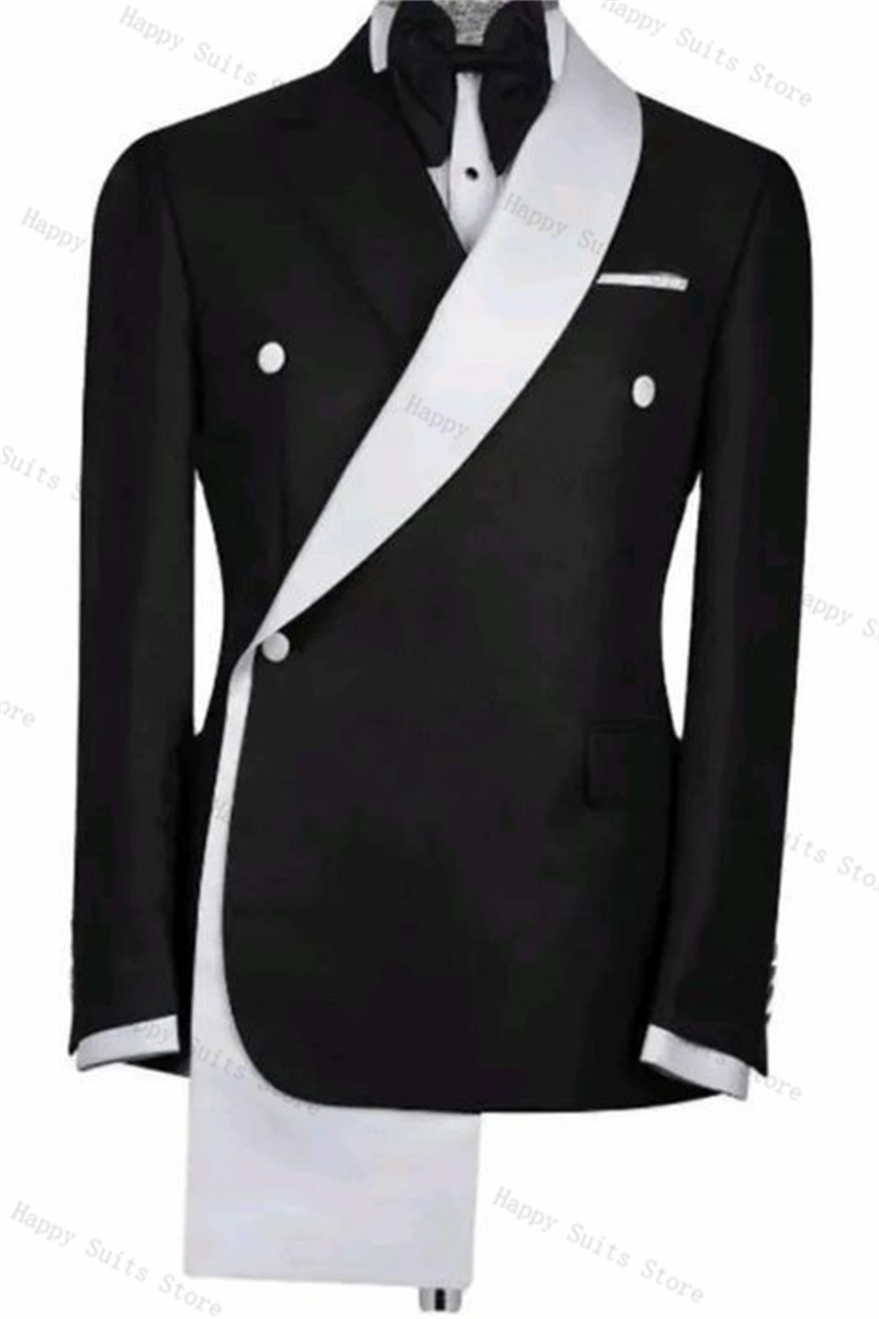 Zwart Wit Mannen Pak Set 2-del - Men Formal Wear With Coat recensie en prijs