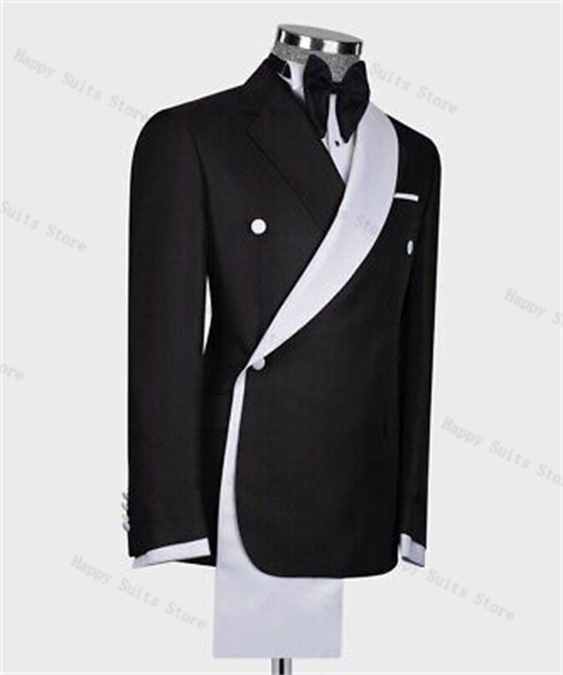 Zwart Wit Mannen Pak Set 2-del - Men Formal Wear With Coat recensie en prijs